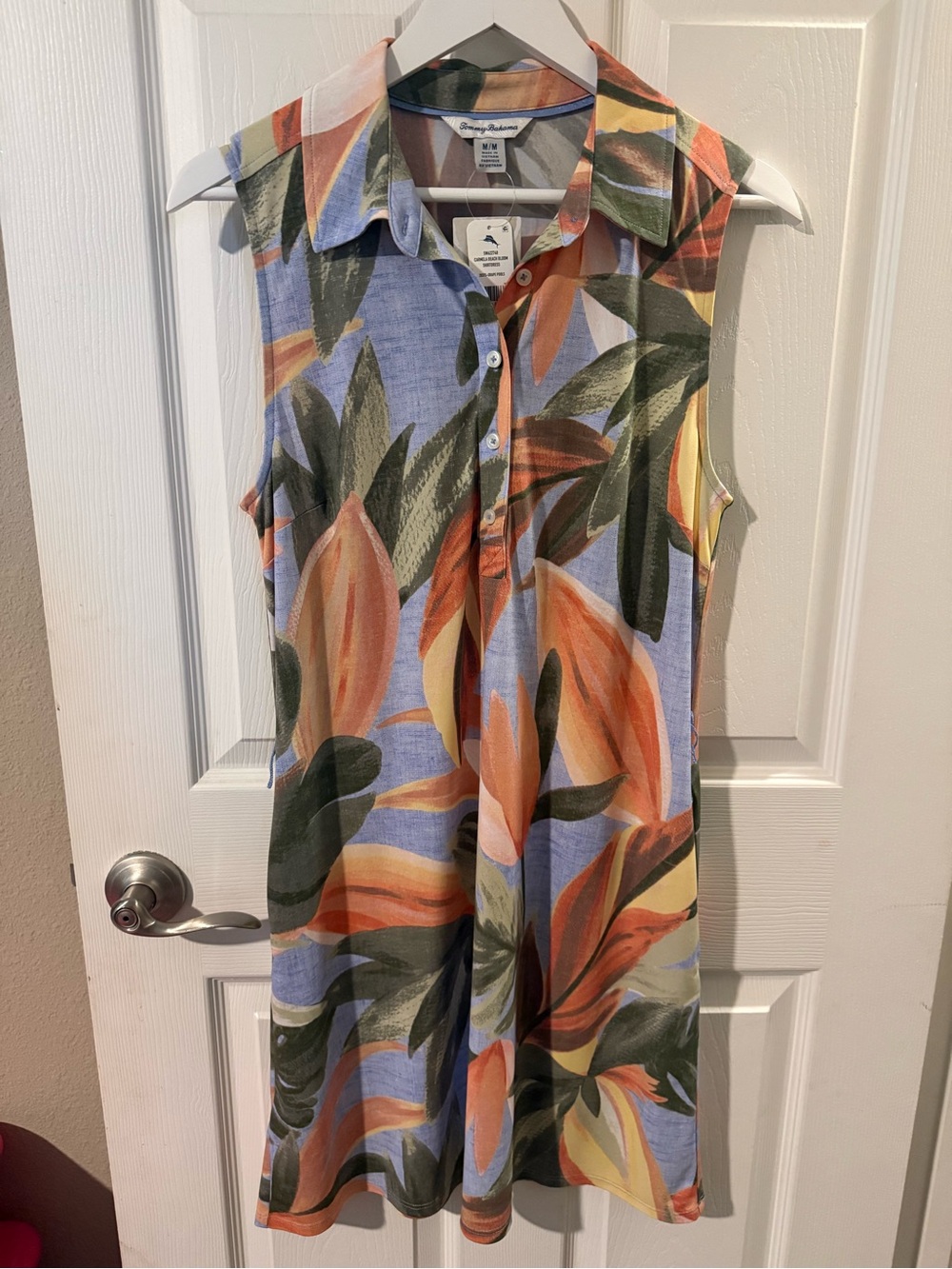 Brand New w/ Tags! Tommy Bahama Carmela Beach Bloom Sleeveless Dress! Medium! - Picture 6 of 8